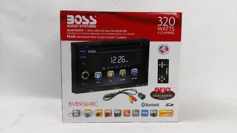 lot 2139 image: Boss 320-Watt 6.2 Touch Screen DVD Multimedia Car Stereo with Bluetooth, GPS and Rear View Camera