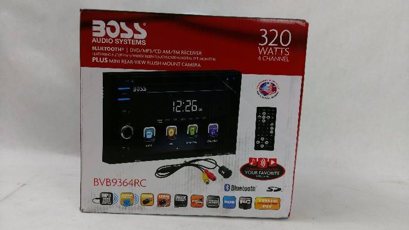 lot 2140 image: Boss 320-Watt 6.2 Touch Screen DVD Multimedia Car Stereo with Bluetooth, GPS and Rear View Camera