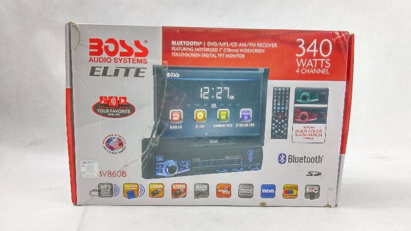 lot 2146 image: Boss Elite 340-Watt 7 Touch Screen Bluetooth DVDCD - BV860B