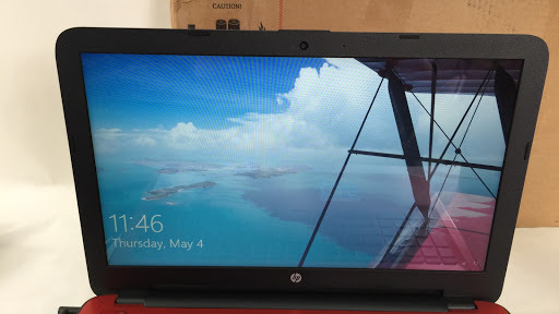 lot 1969 image: HP 15-ba082nr 15.6 Red Laptop
