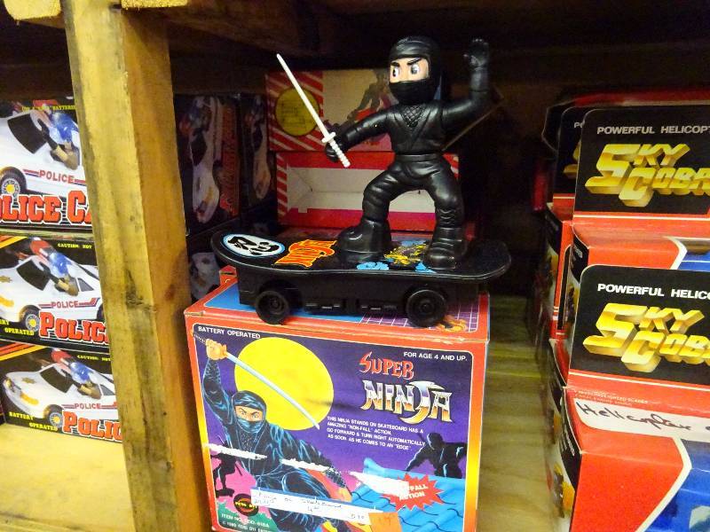 dozen super ninjas, dozen sky cobra, 8 dz whoppe cushions, 4 cases milk cap slammer set