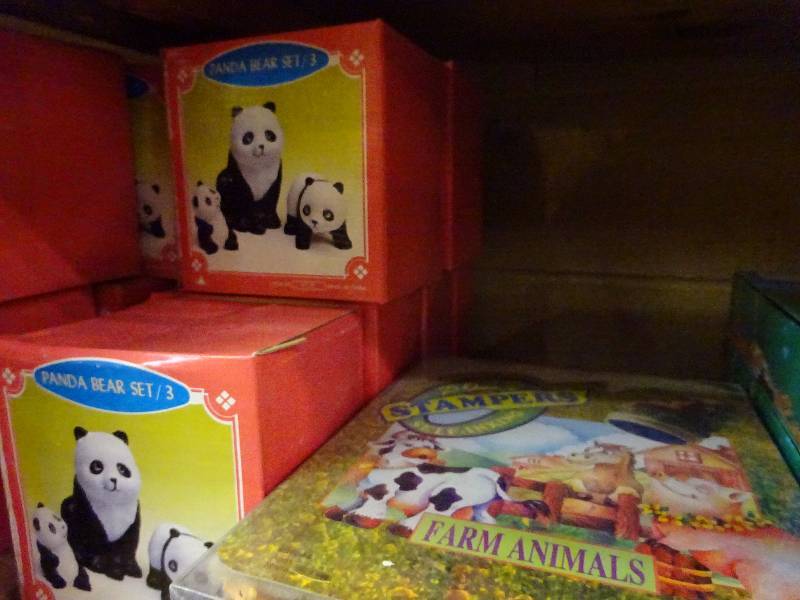 Pandas, animal stamps, air fresheners, lovely pets