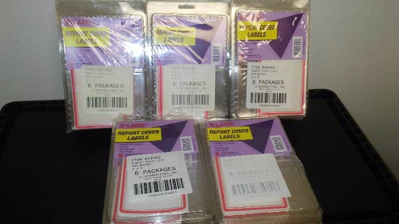 5 x 3 Labels, 24 ct. per pkg. (5) Great for Storage Label, Name tags, Canning Jars, and More