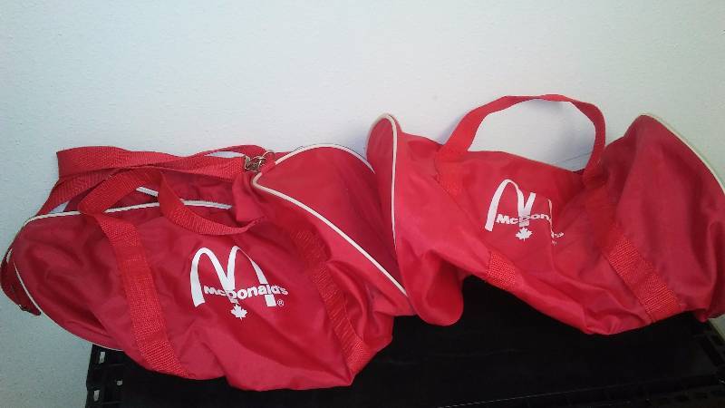 McDonalds Nylon Sports Duffel Bag (2) Great and light weight for swimsuits andor summer activities