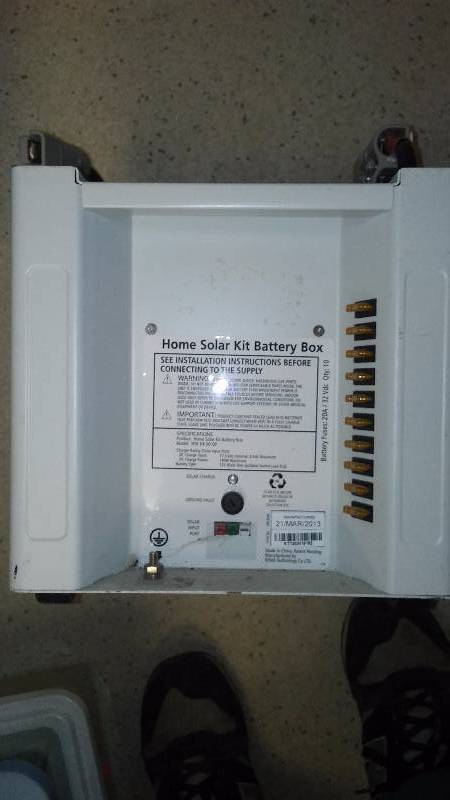 Home Solar Kit Battery Box, Solar Collector, Model Number HSKBX 6-00, on wheels
