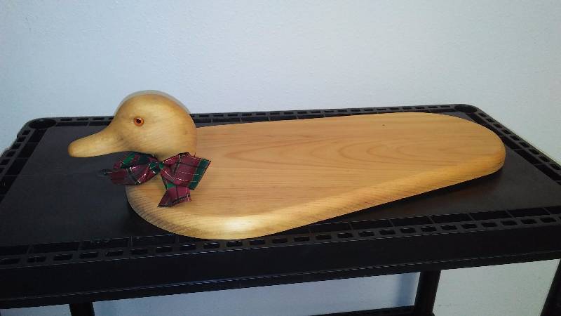Wooden Duck Cutting Board and decoration