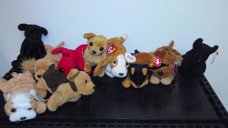 Ty Beanie Babies (10) Canine Babies