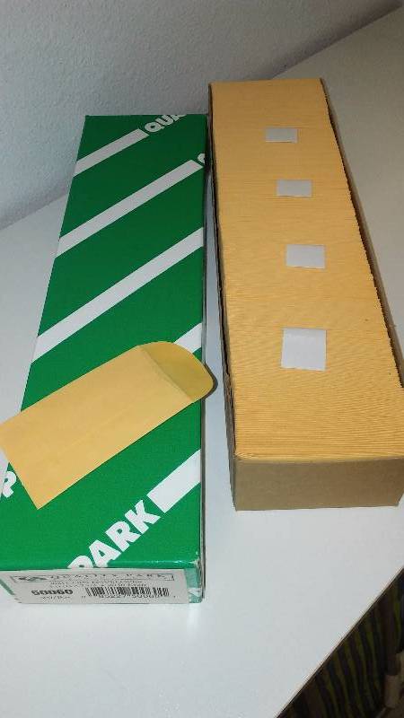 Coin  Key  Jewelry Envelopes, #00, 1 1116 x 2 �, Qty 500 per box (2)