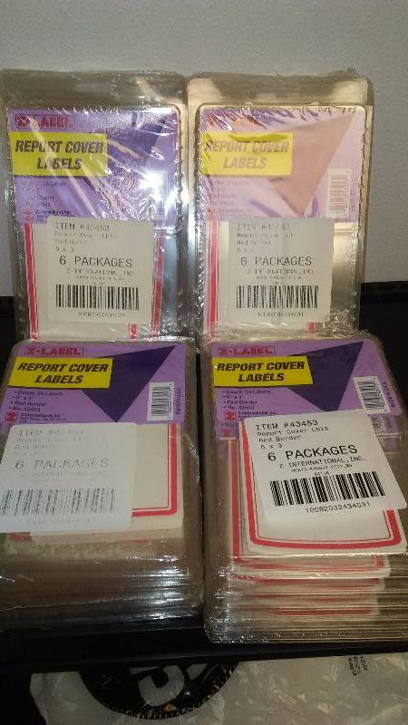 5 x 3 Labels, 24 ct. per pkg. (5) Great for Storage Label, Name tags, Canning Jars, and More