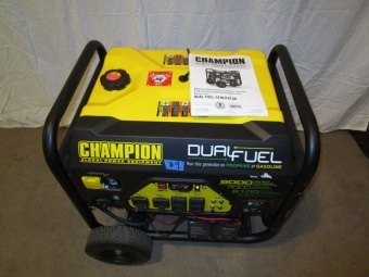 lot 9 image: Champion Dual Fuel 9000 Watt Generator