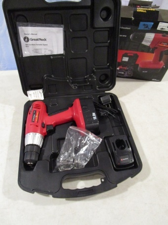 lot 92 image: Great Neck 18V Cordless Drill