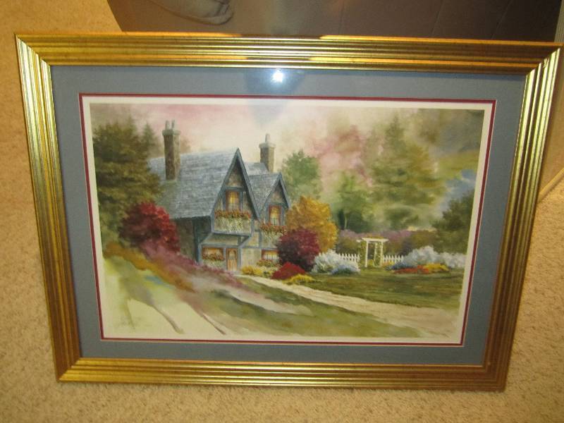lot 15 image: Framed numbered signed print...