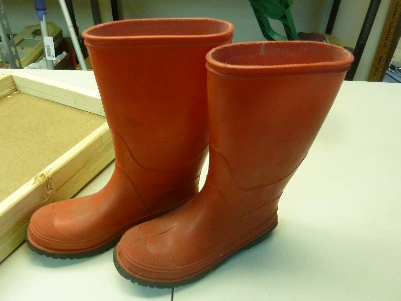 Red Rain Boots