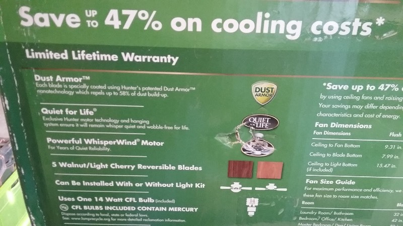 Hunter 52 Ceiling Fan