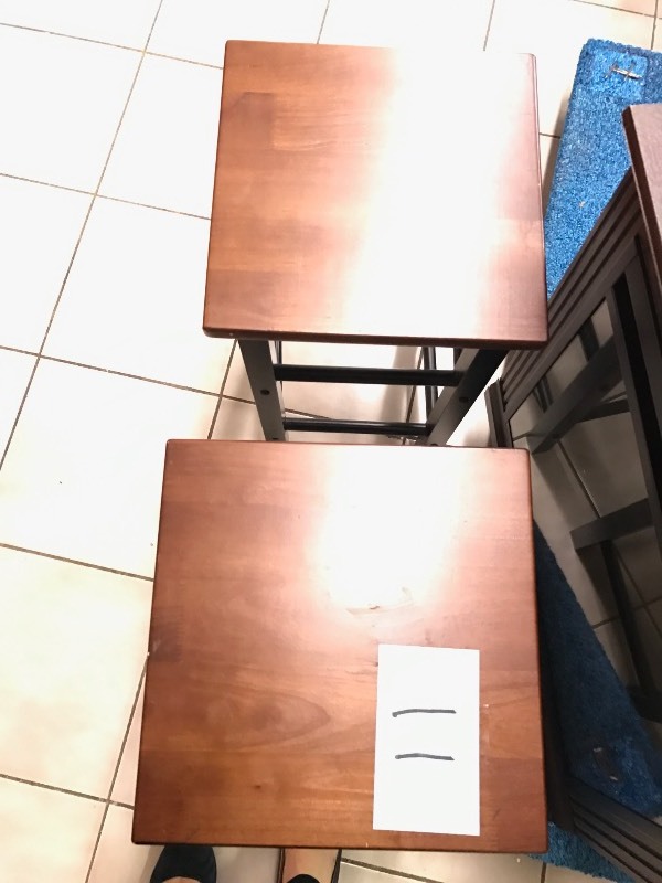 2 Units  Wood Stools