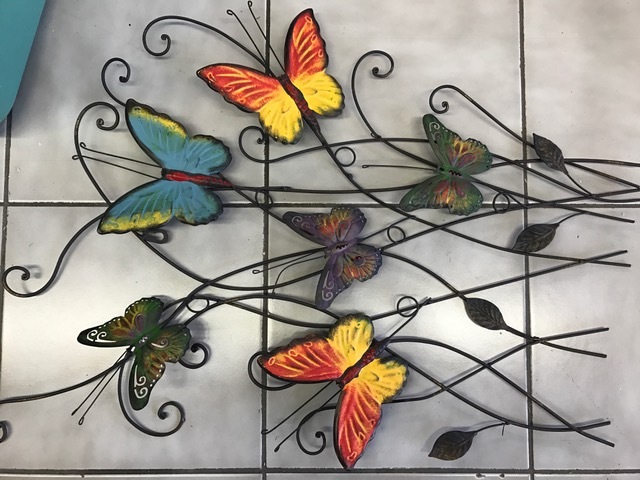 Wall decor metal butterflies