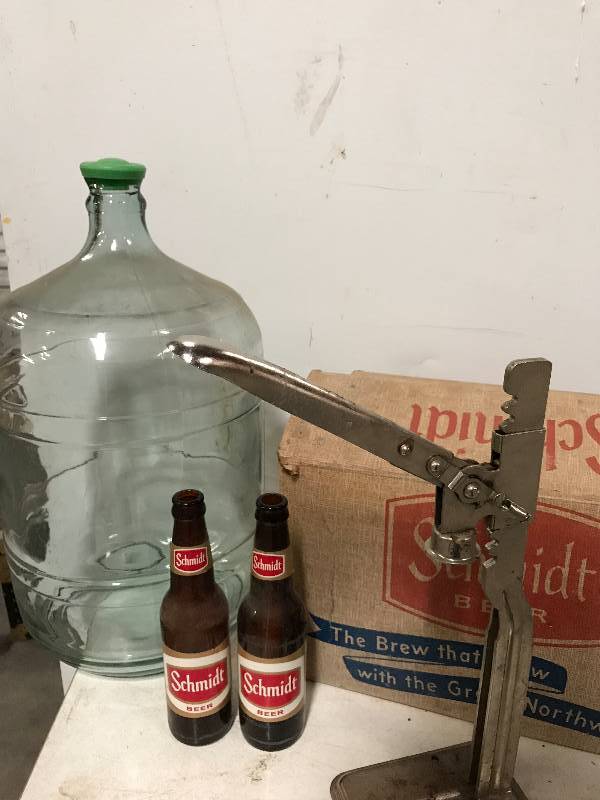 Case of Schmidt bottles and Home brew lot.