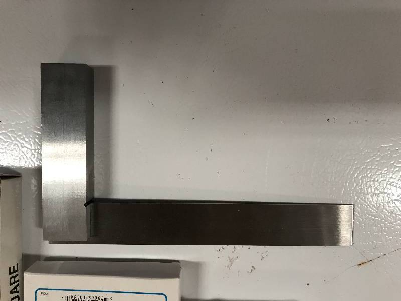 Set of three steel squares