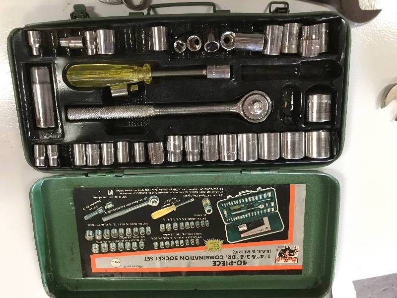 Wrenches and 40 piece socket set