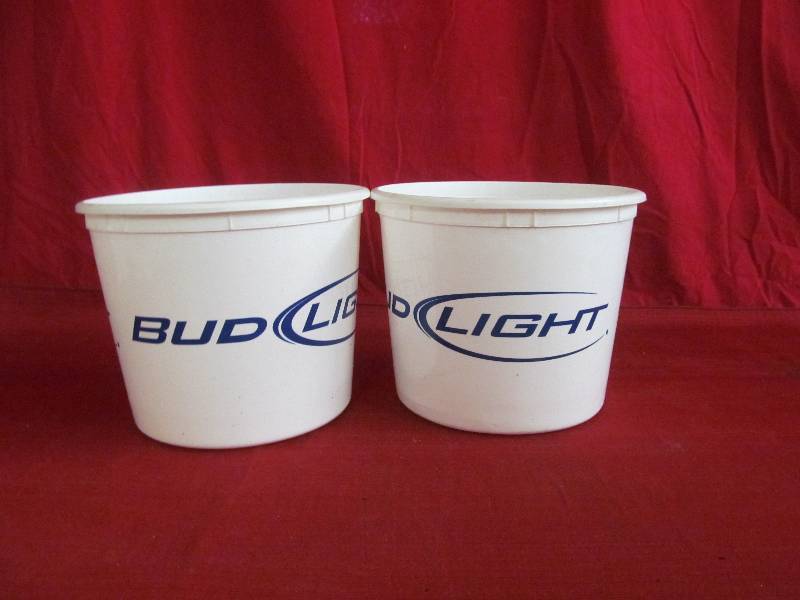 lot 28 image: Bud light ice pails
