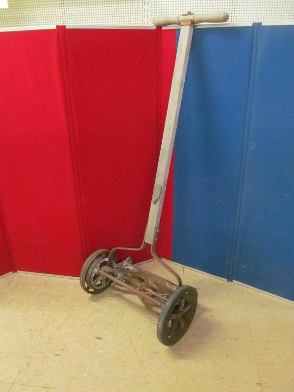 lot 34 image: vintage reel mower