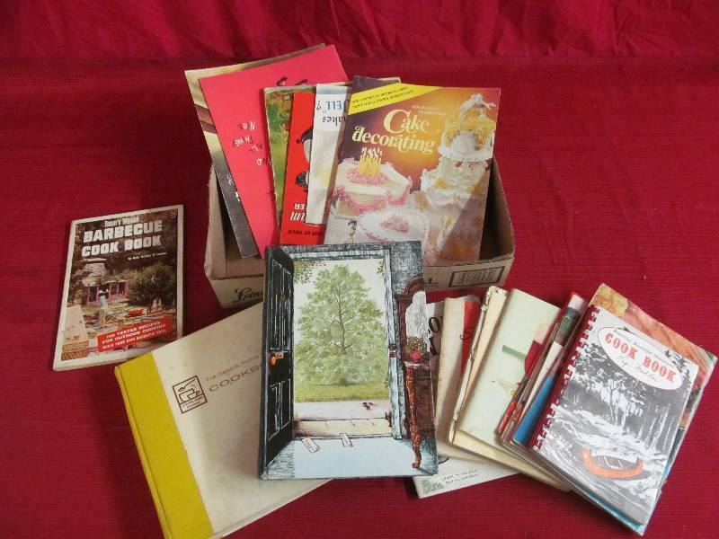 lot 78 image: vintage cookbooks