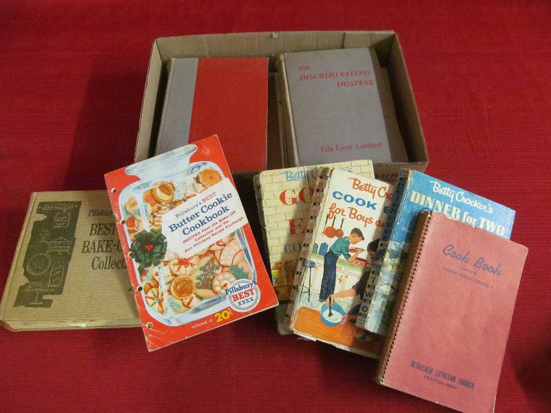 lot 79 image: vintage cookbooks