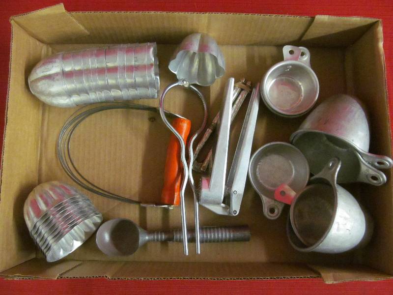 lot 81 image: vintage kitchen utensils