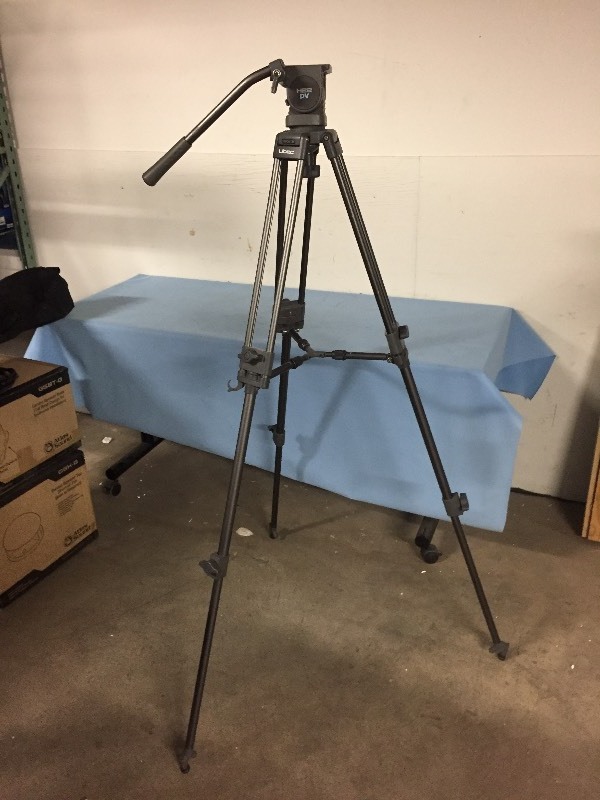 lot 13 image: Libec Professional DV PhotoVideo Tripod with H22 Fluid Head, Spreader, Pan Arm & Travel Case