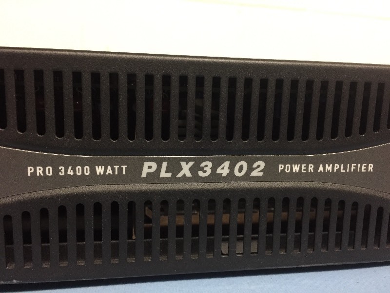 lot 1 image: QSC 3400-Watt Professional Rack-Mountable Audio Power Amplifier, Model PLX3402