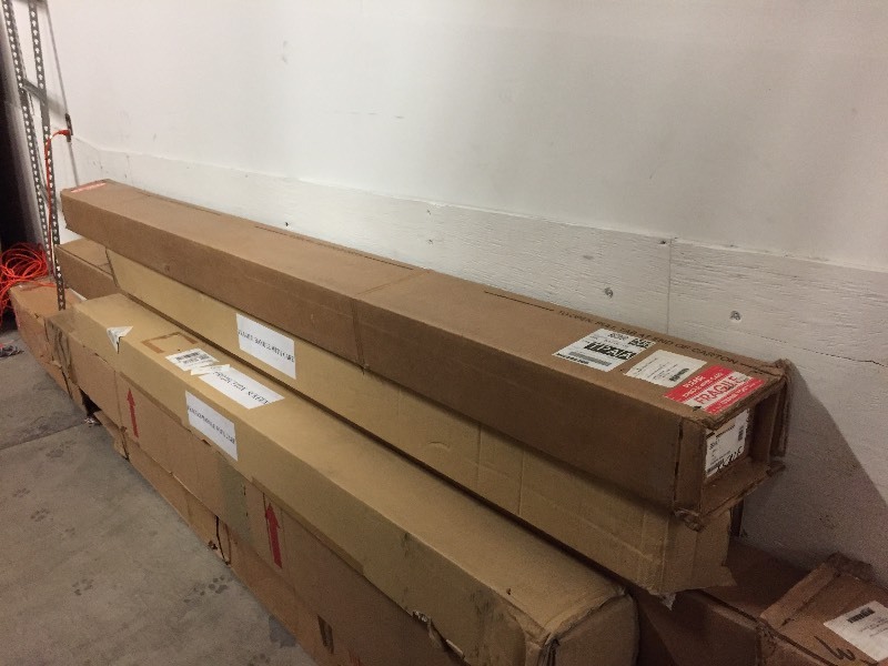 lot 20 image: New in Box  Da-Lite 36441 Model C Manual WallCeiling Widescreen Home Theater Video Projection Screen
