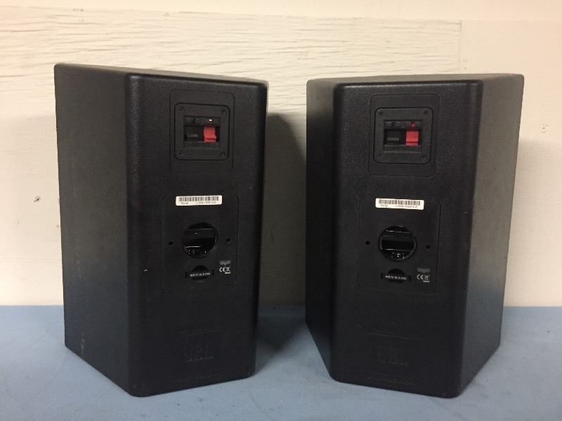 lot 28 image: Pair of JBL Control 28 High Output IndoorOutdoor 8 2-Way Audio Speakers (Black)
