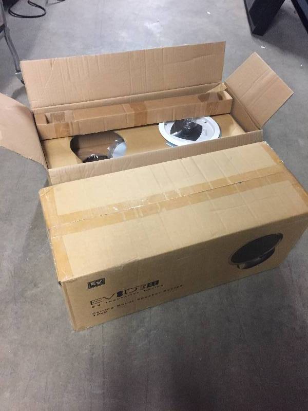 lot 40 image: New In Box  Three (3) Electro-Voice EV Pro Audio Ceiling Speakers