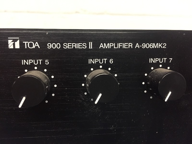 lot 81 image: TOA Professional Audio Amplifier, Modular with Input Modules