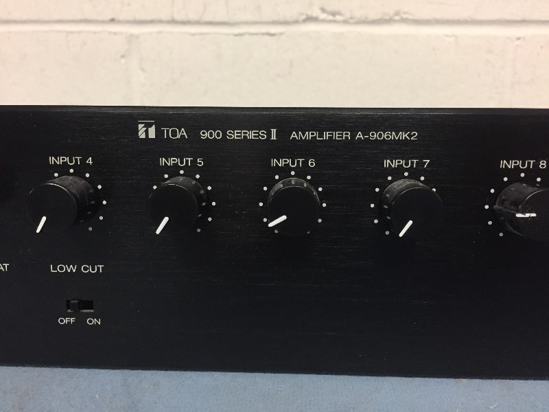 lot 83 image: TOA Professional Audio Amplifier, Modular with Input Modules