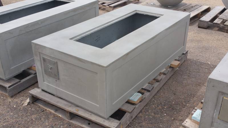 Large Concrete Planter  Bench  Accent Piece