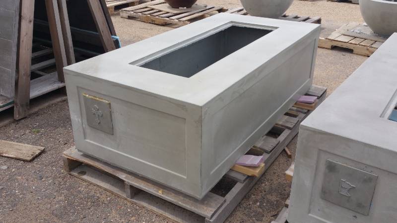 Large Concrete Planter  Bench  Accent Piece