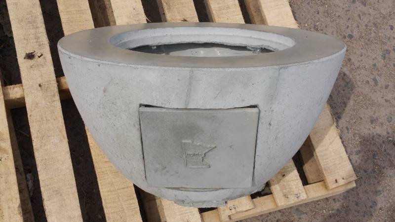 Small Concrete Planter  Accent Pot