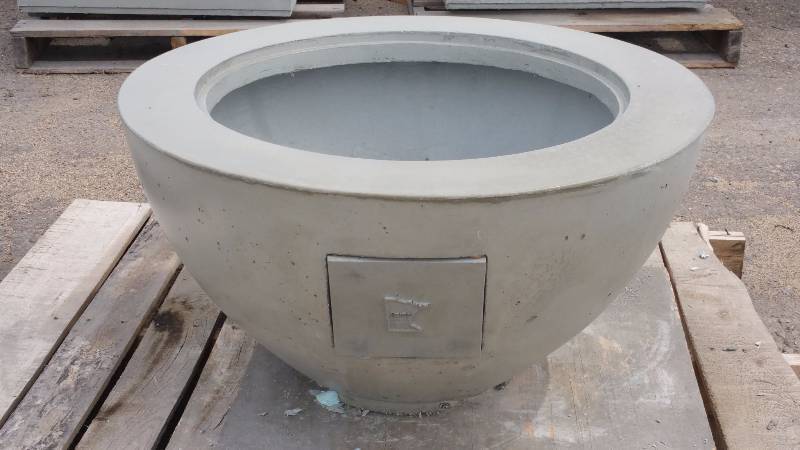 Medium Concrete Planter  Accent Pot