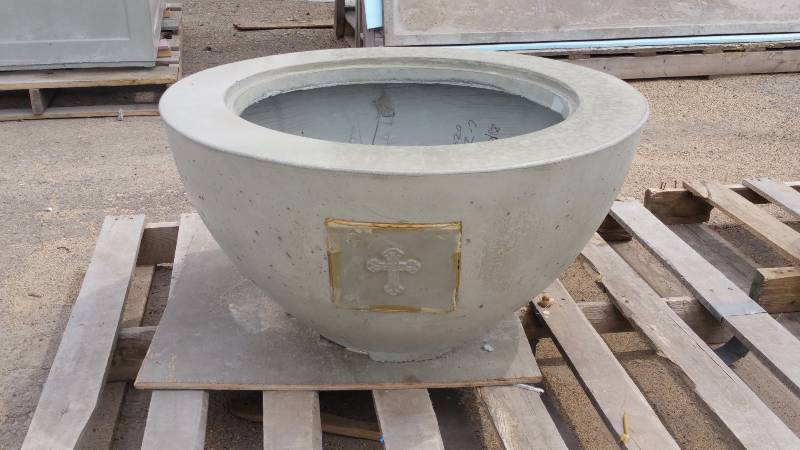 Medium Concrete Planter  Accent Pot