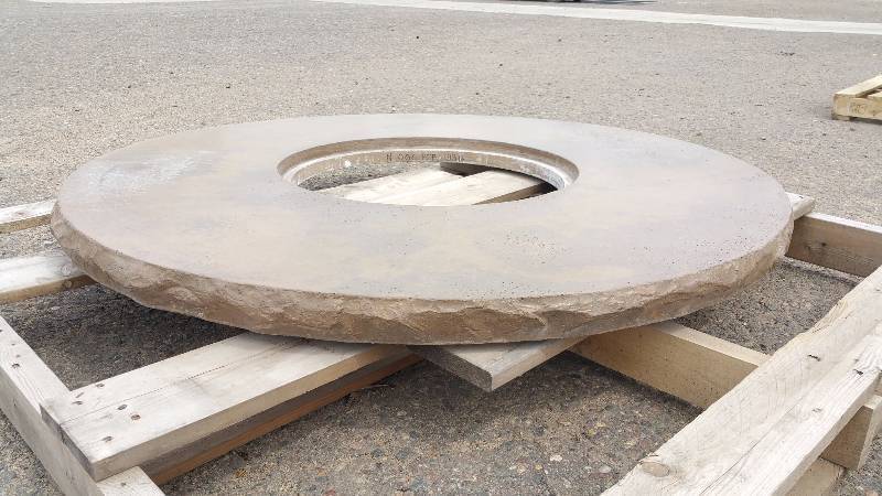 Round Rustic Dyed Concrete Table Top