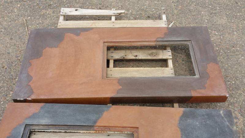 Deep, Rich-toned Marble-Like Concrete Table Top
