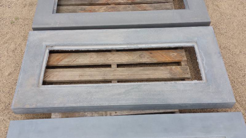 Rectangular Gray Concrete Table