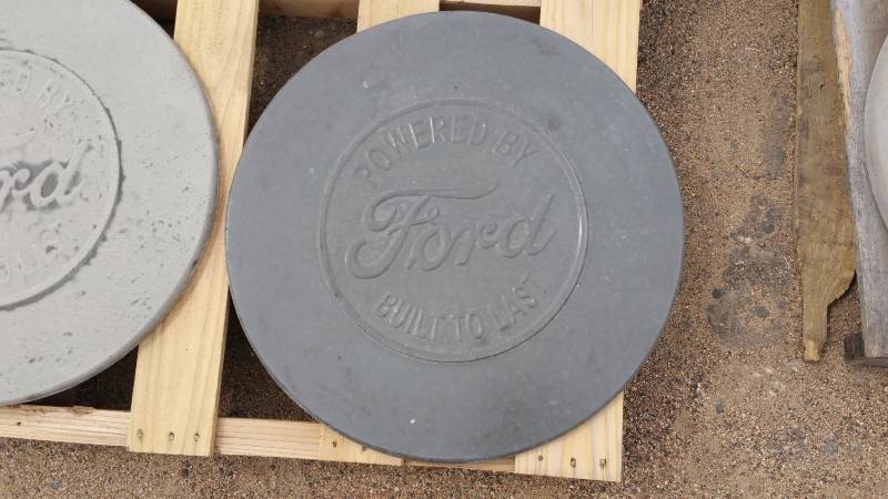 Ford Concrete Paver  Yard Art  Wall Hanging