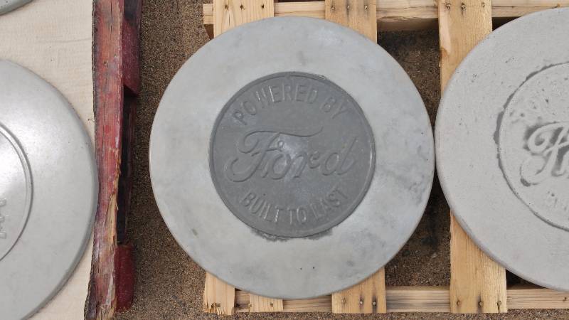 Ford Concrete Paver  Yard Art  Wall Hanging