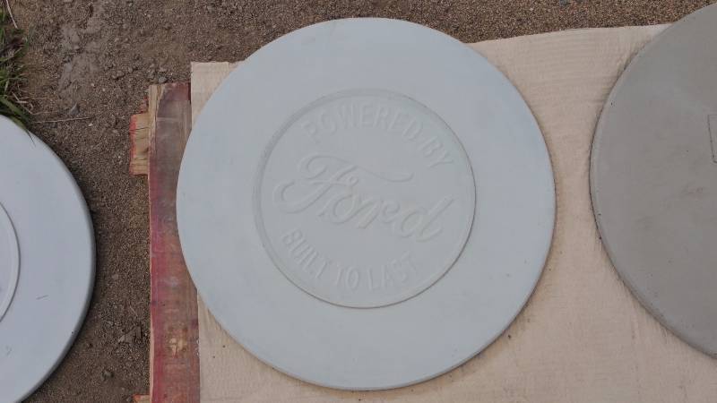 Ford Concrete Paver  Yard Art  Wall Hanging