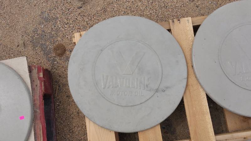Valvoline Concrete Paver  Yard Art  Wall Hanging