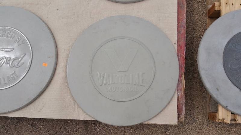 Valvoline Concrete Paver  Yard Art  Wall Hanging