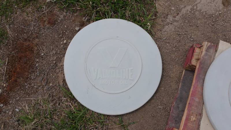 Valvoline Concrete Paver  Yard Art  Wall Hanging