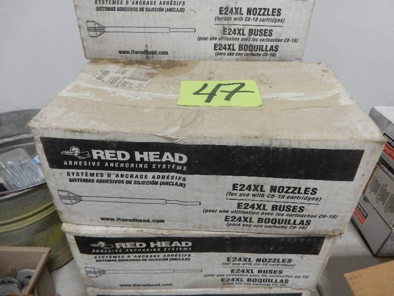 lot 47 image: 5 Boxes of E24XL RED HEAD nozzels,
